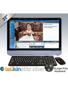 Telikin Elite Silver 22in Touchscreen Computer with 32 GB SSD